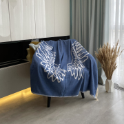 Плед хлопковый SoundSleep Wings синий - Фото №7