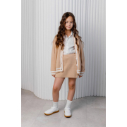 Кардиган для дівчинки Art Knit бежевий зі смужками - Фото №3