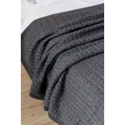 Плед вязаный Soft косы Графит Прованс - Фото №3