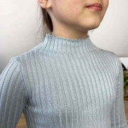 Гольф для дівчинки Little Kelly Прованс світло-сірий - Фото №3