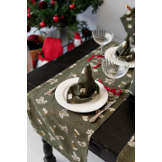 Доріжка новорічна Шапочки на зеленому Прованс - Фото №6