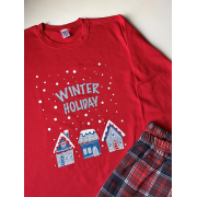 Жіноча тепла піжама Winter Holiday KMW21 лонгслів і штани Cosy - Фото №8