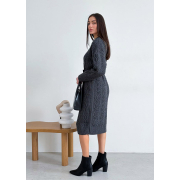 Плаття Олівія oversize Art Knit графіт - Фото №7