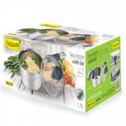 Ківш з кришкою 16 см 1,7 л Maestro MR3507-16S - Фото №3