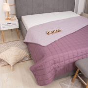 Покривало стьобане двостороннє Вілюта Дует пудровая троянда - Фото №5