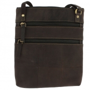 Шкіряна сумка Visconti 18606 oil brown - Фото №5