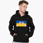 Худі чоловічий Люблю Україну MobiPrint 9225-3690 чорний - Фото №3