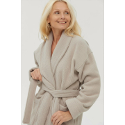 Халат махровий з коміром Bold New beige Lotus Home - Фото №6