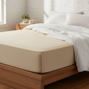 Простирадло трикотажне на гумці Ideia бежевий - Фото №3