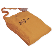 Лляна постільна білизна Muse mustard Stonewash SoundSleep Євро King - Фото №5