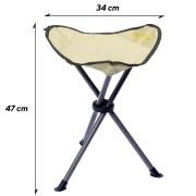 Стілець розкладний Darcy Sand 244042 Uquip DAS303236 - Фото №3