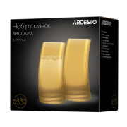 Набір склянок високих 2х500 мл Golden Moon Ardesto AR2650GB - Фото №4