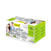 Набор посуды универсальный Maestro MR2120 серебро - Фото №4