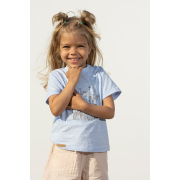 Футболка для девочки ФБ985 супрем Бемби 400-голубой - Фото №3