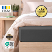 Простирадло трикотажне на гумці Ideia темно-сіре - Фото №4