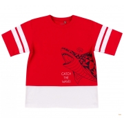 Футболка для хлопчика Bembi ФБ874 червоний з білим - Фото №4