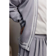 Кардиган для дівчинки Art Knit сірий зі смужками - Фото №6