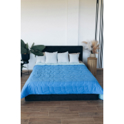 Покривало декоративне двостороннє Tahiti синій-блакитний Sonex - Фото №6