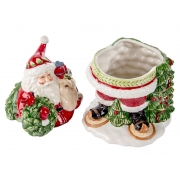 Цукерниця керамічна 19х18х30см Дід Мороз Lefard 59-1008 - Фото №3