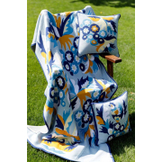 Плед в'язаний Самчиківські мотиви Спадщина Прованс - Фото №5