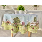 Скатертина гобеленова кругла LiMaSo Round1176 - Фото №3