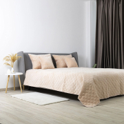 Покривало Ромб круглий Velour ТЕП персиковий - Фото №4