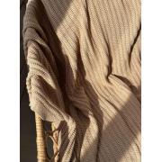 Плед в'язаний Cotton Прованс бежевий - Фото №4