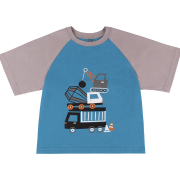 Піжама для хлопчика ПЖ58 футболка та шорти Бембі X40-сірий-блакитний - Фото №3