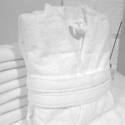 Халат махровий унісекс Kimono Levita SoundSleep білий 400г Туреччина - Фото №4