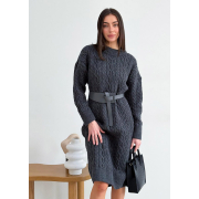 Плаття Олівія oversize Art Knit графіт - Фото №4