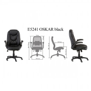 Офісне крісло Oskar Black Special4You E5241 - Фото №3