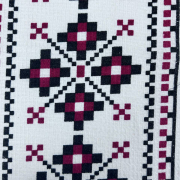 Рушник вафельний кухонний Традиції ТМ Emily червоний - Фото №9