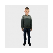 Джемпер для мальчика Трио Art Knit хаки - Фото №4