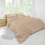 Підковдра однотонна Beige бязь 75% бавовна Good-Dream бежевий - Фото №3