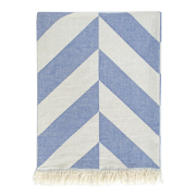 Плед-накидка Barine Fishbone denim синій - Фото №3