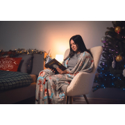 Плед фланелевий Різдвяні котики Flannel Ardesto - Фото №3