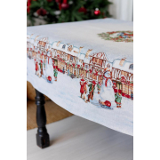 Скатертина новорічна гобеленова прямокутна Carousel Прованс - Фото №4