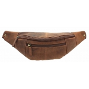 Шкіряна чоловіча сумка на пояс Visconti 721 oil tan - Фото №3