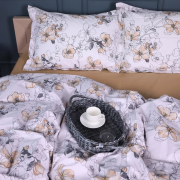 Постельное белье 00-2 Beige Flowers поплин MirSon - Фото №3