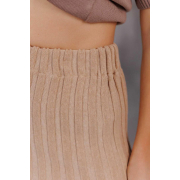 Спідниця-плісе в'язана міді Art Knit бежевий - Фото №8