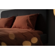 Комплект постільної білизни SoundSleep Stonewash orange цегляний - Фото №4