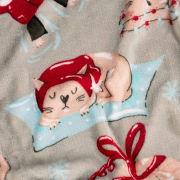 Плед фланелевий Різдвяні котики Flannel Ardesto - Фото №9