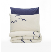 Постельное белье Maritime Larum Lacivert ранфорс Cotton Box - Фото №4