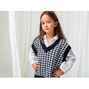 Жилетка для девочки Лапки Прованс черный - Фото №4