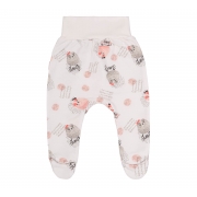 Повзунки з байки для дівчинки Бембі PZ9 молочно-коралові - Фото №3