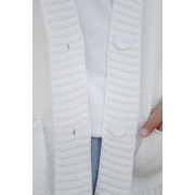 Кардиган Casual Art Knit молочный - Фото №7