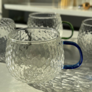 Кружка скляна Драго 430 мл Olens 8030-264 синя - Фото №4