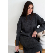 Плаття Олівія oversize Art Knit графіт - Фото №5