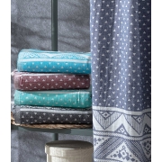 Рушник для сауни та пляжу Maya Arya чорний - Фото №4