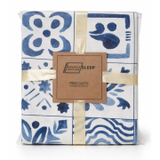 Скатертина водовідштовхувальна Blue Mosaic SoundSleep біла - Фото №3